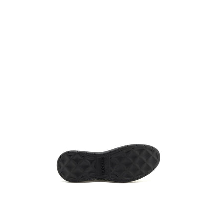 Chanel Size 38 Classic Sneaker Fabric/Suede Calfskin Black/White