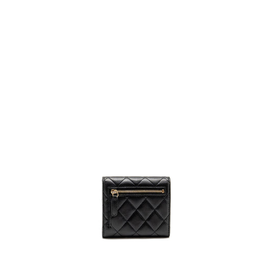 Chanel Classic Small Flap Wallet Lambskin Black L