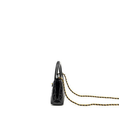 Chanel Mini Kelly Shopping Tote Bag Calfskin Black  (Microchip)