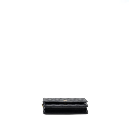 Chanel Classic Wallet On Chain Caviar Black  (microchip)