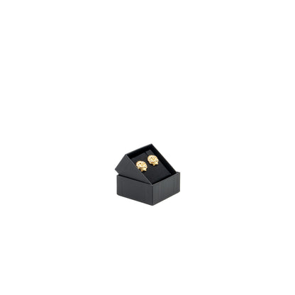 Chanel cc logo shell earrings multicolour crystal gold tone
