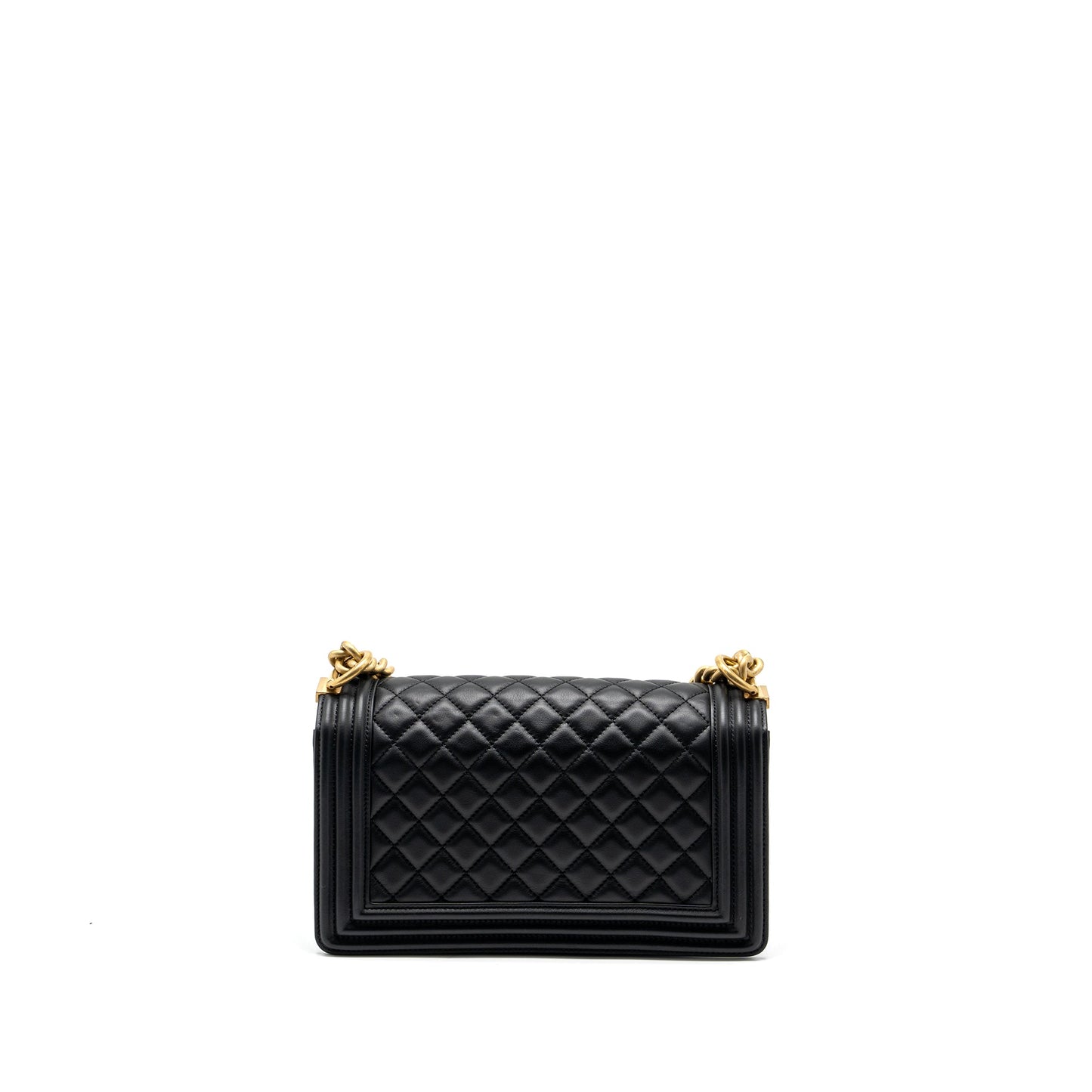 Chanel medium boy bag smooth calfskin black