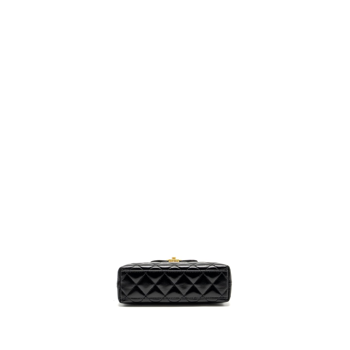 Chanel Mini Kelly Shopping Tote Bag Calfskin Black  (Microchip)
