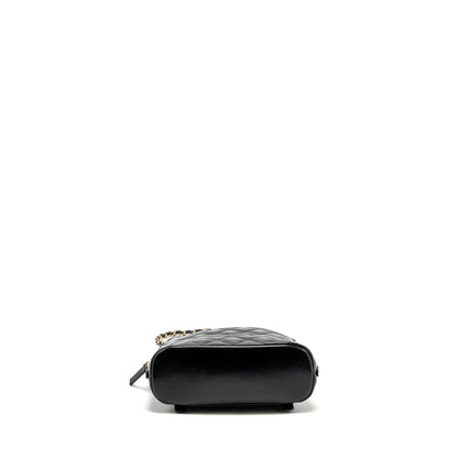 Chanel 22A Mini Backpack Patent Black L (microchip)