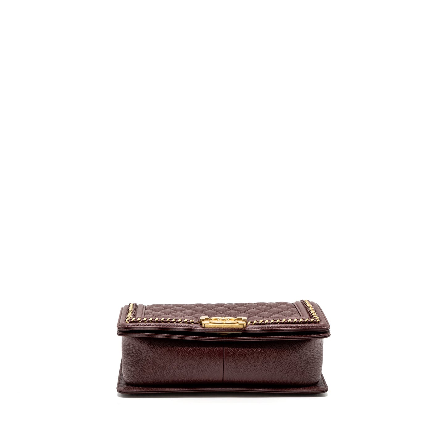 Chanel Medium Boy Bag Limited Edition Caviar Burgundy (microchip)