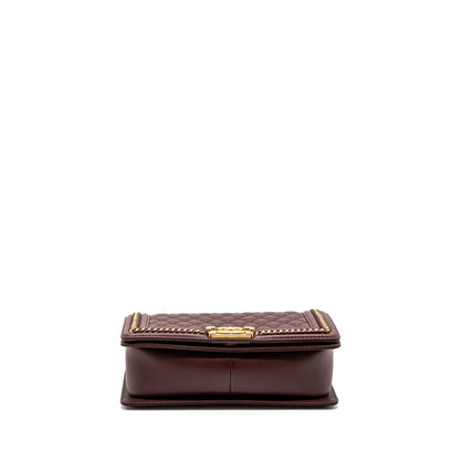 Chanel Medium Boy Bag Limited Edition Caviar Burgundy (microchip)