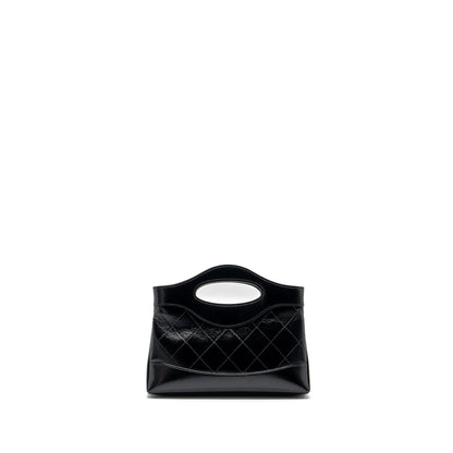 Chanel 24c mini 31 clutch with chain shiny calfskin black L (microchip)