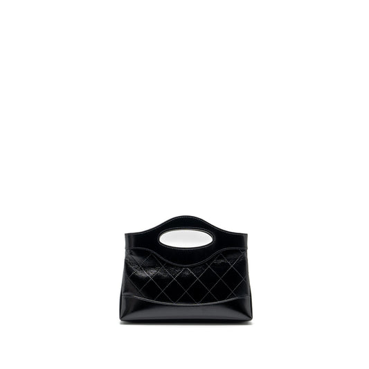 Chanel 24c mini 31 clutch with chain shiny calfskin black L (microchip)