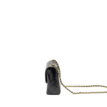 CHANEL 22K Retro Classic New Square Large Flap Bag Goatskin Black  (Microchip)