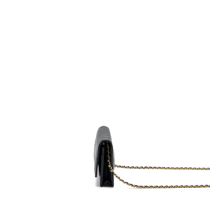 Chanel Classic Wallet On Chain Caviar Black  (microchip)