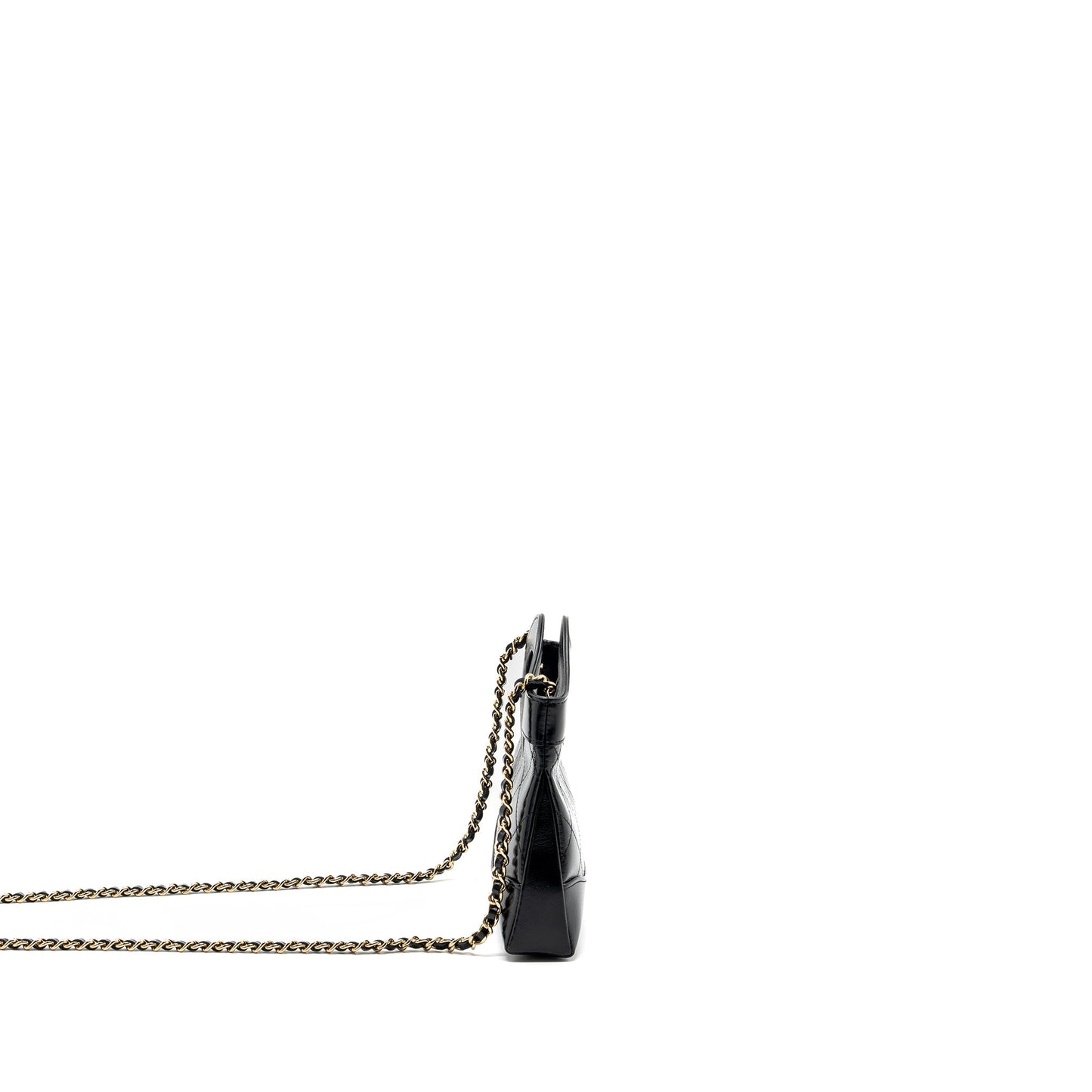 Chanel 24c mini 31 clutch with chain shiny calfskin black L (microchip)