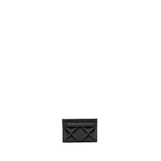Chanel 19 Card Holder Lambskin Black  (Microchip)