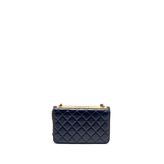 Chanel Trendy CC Wallet On Chain Lambskin Navy L