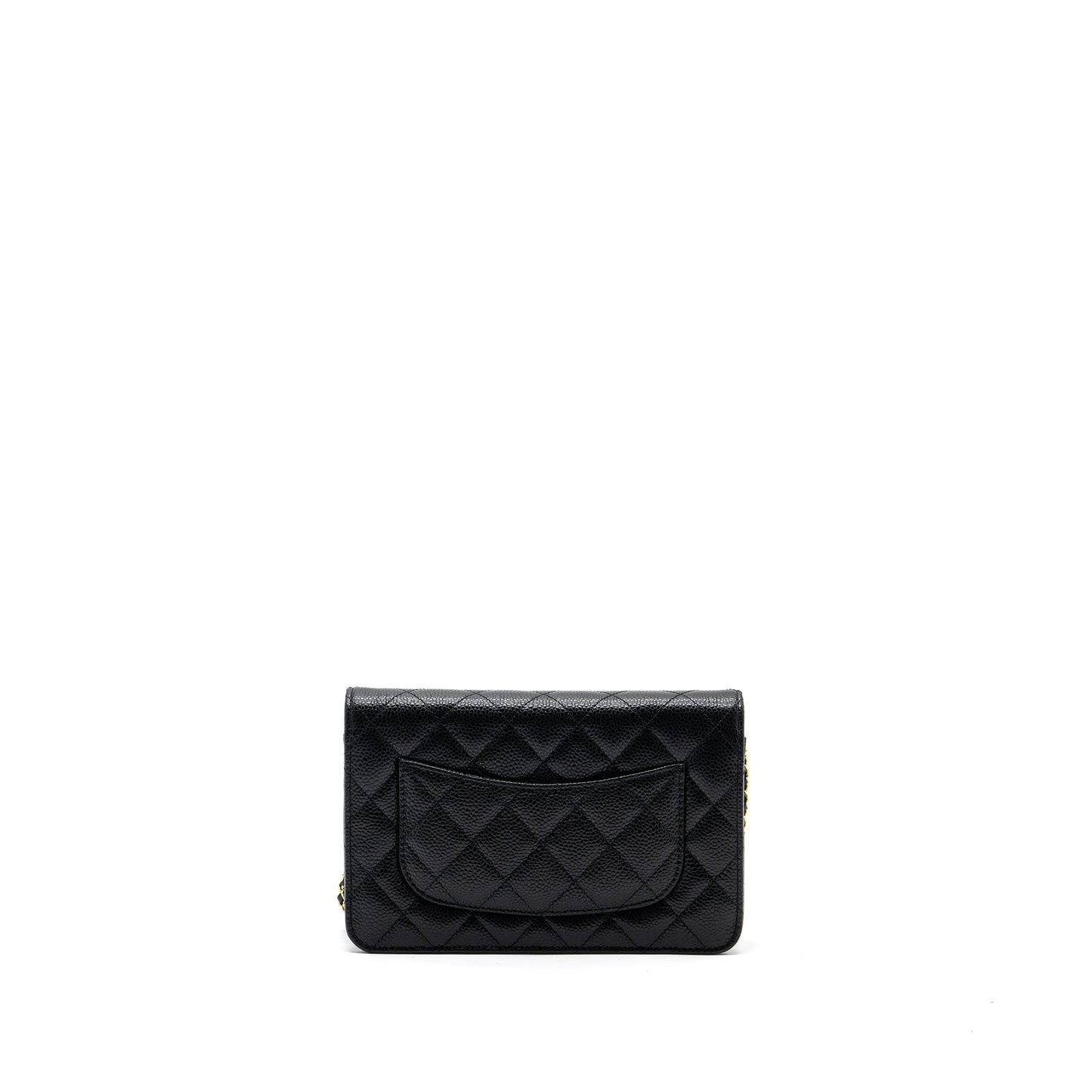 Chanel Classic Wallet On Chain Caviar Black  (microchip)