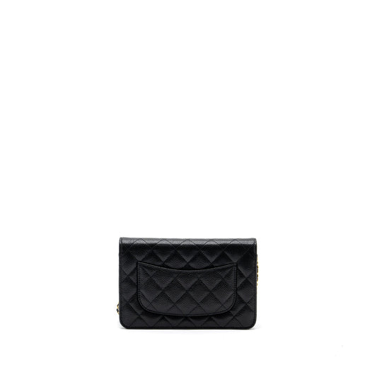 Chanel Classic Wallet On Chain Caviar Black  (microchip)