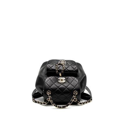 Chanel 23C Duma Mini Backpack Calfskin Black L (Microchip)