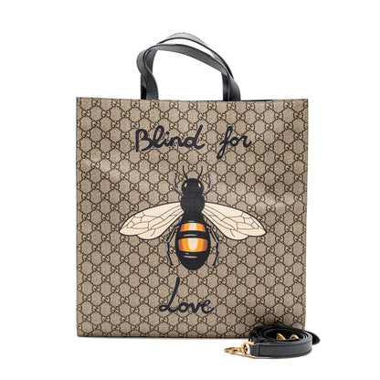 Gucci blind for love tote bag GG supreme canvas black/ multicolour