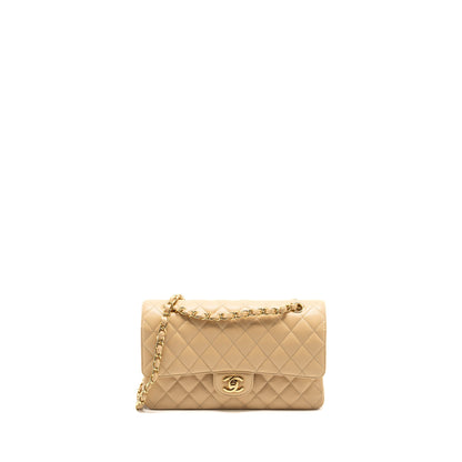 Chanel Medium Classic Double Flap Bag Caviar Beige