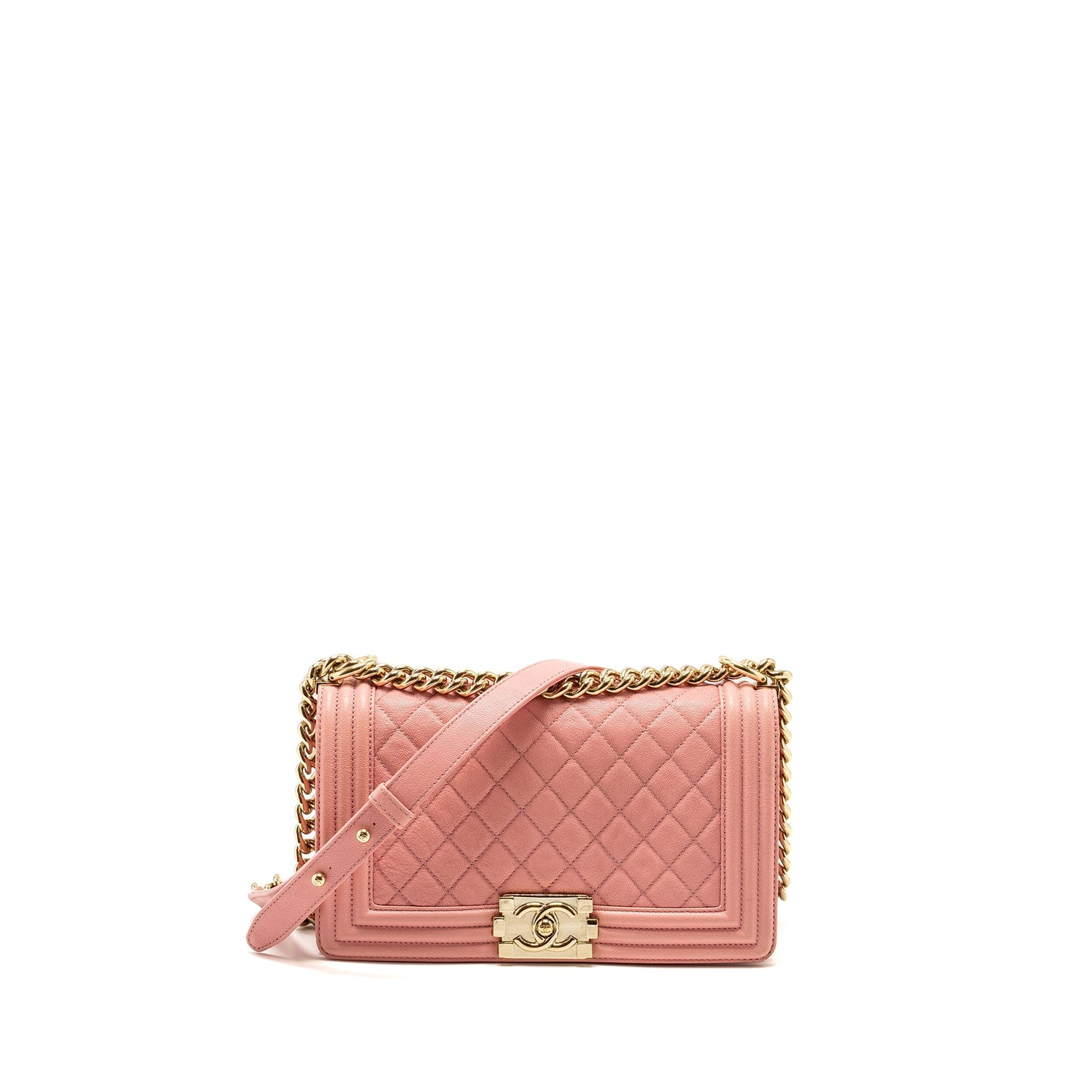 Chanel Medium Boy Bag Caviar PINK L