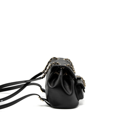 Chanel 23C Duma Mini Backpack Calfskin Black L (Microchip)