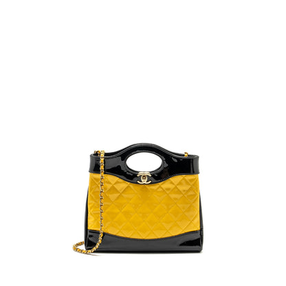 Chanel Mini 31 Bag Patent Black/Yellow L (Microchip)