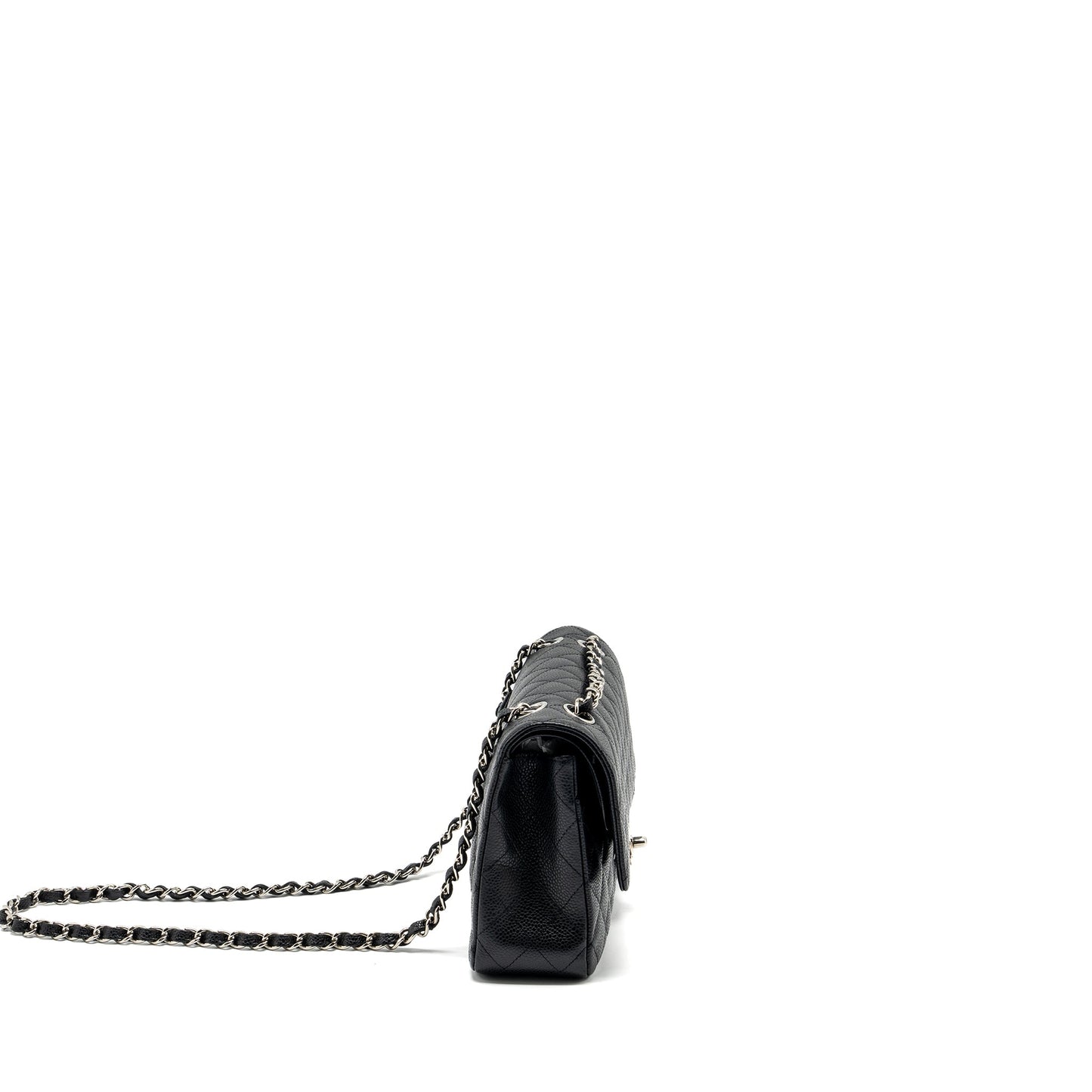 Chanel Medium Classic Double Flap Bag Caviar Black