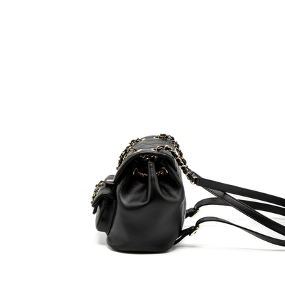 Chanel 23C Duma Mini Backpack Calfskin Black L (Microchip)