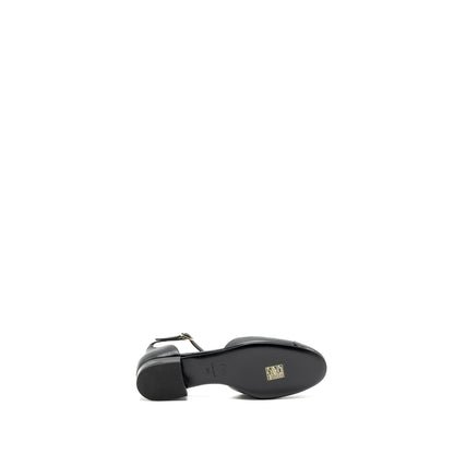 Chanel Size 37 Flat Shoes Lambskin/Patent Black