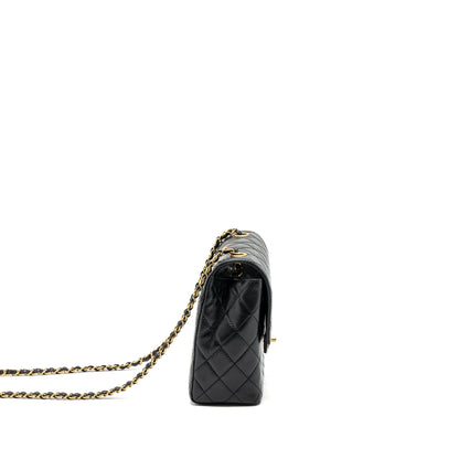 Chanel 22K retro new square large flap bag goatskin black  (microchip)