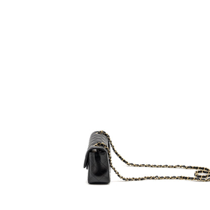 Chanel Mini Rectangular Flap Bag Lambskin Black L (microchip)