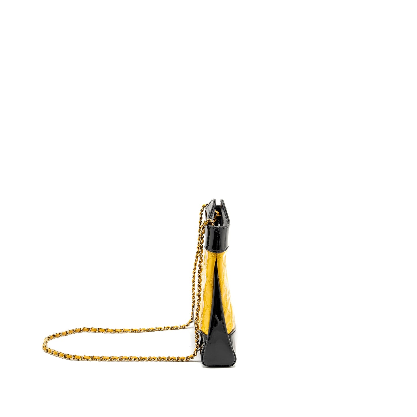Chanel Mini 31 Bag Patent Black/Yellow L (Microchip)