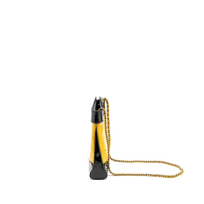 Chanel Mini 31 Bag Patent Black/Yellow L (Microchip)