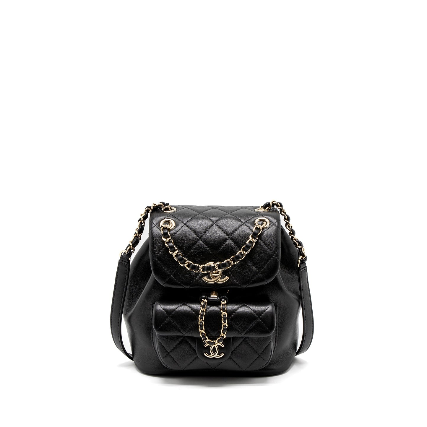 Chanel 23C Duma Mini Backpack Calfskin Black L (Microchip)