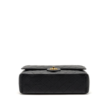 Chanel Maxi Classic Double Flap Bag Caviar Black