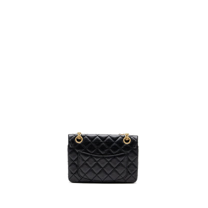 Chanel Mini 2.55 Reissue Flap Bag Aged Calfskin Black (microchip)