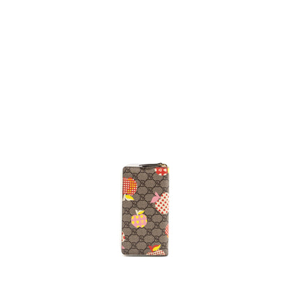 Gucci zipper wallet GG supreme canvas with print multicolor L