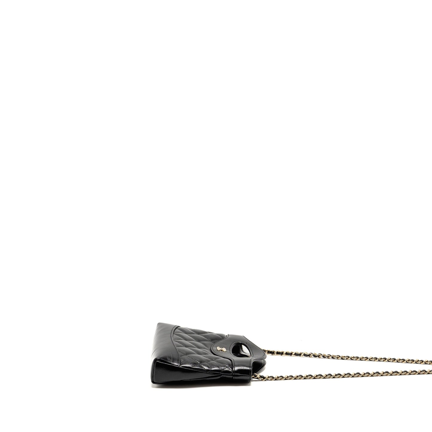 Chanel Mini 31 Clutch with Chain shiny lambskin black L (microchip)