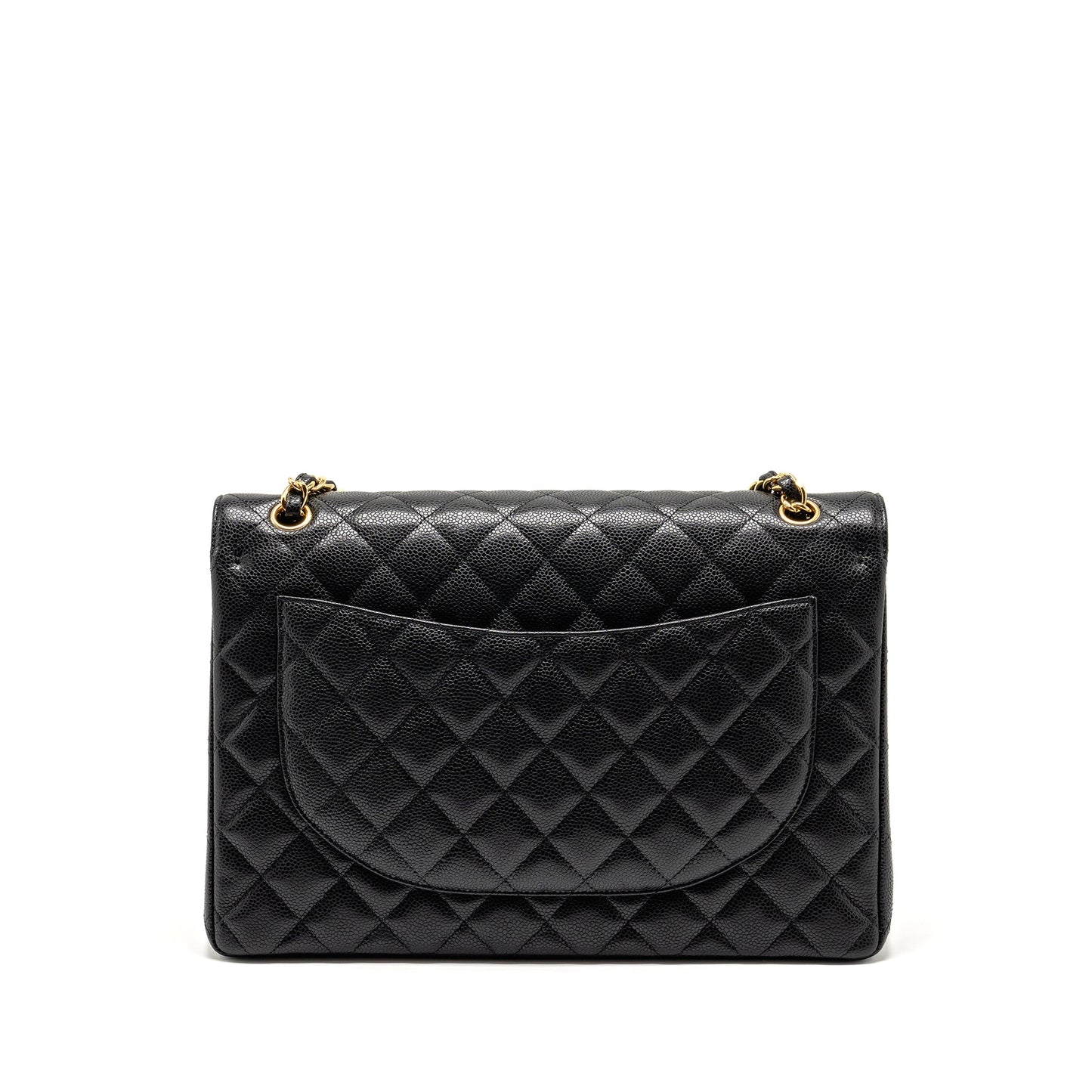 Chanel Maxi Classic Double Flap Bag Caviar Black