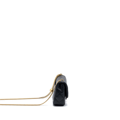 Chanel 23p Coco Love Flap Bag Caviar Black  (microchip)