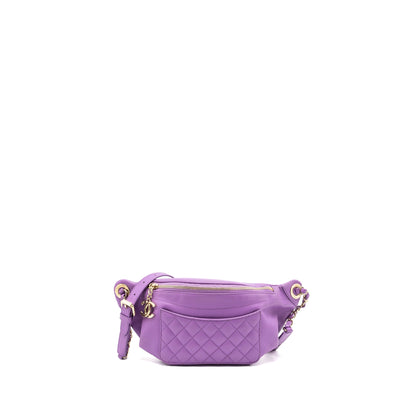 Chanel Belt bag Lambskin Purple L