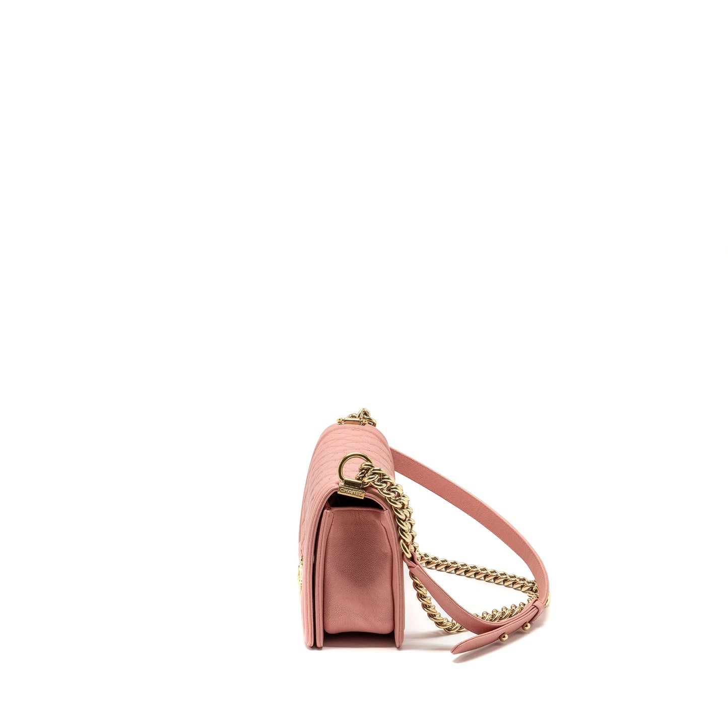 Chanel Medium Boy Bag Caviar Pink L