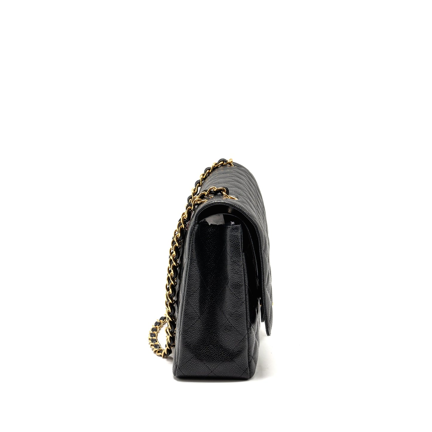 Chanel Maxi Classic Double Flap Bag Caviar Black