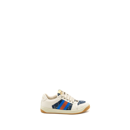 Gucci Size 34 Screener trainer Sneaker Denim Multicolour