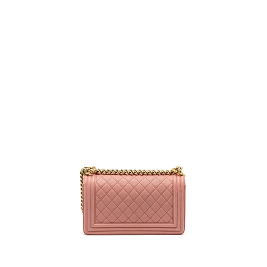 Chanel Medium Boy Bag Caviar Pink L