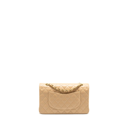 Chanel Medium Classic Double Flap Bag Caviar Beige