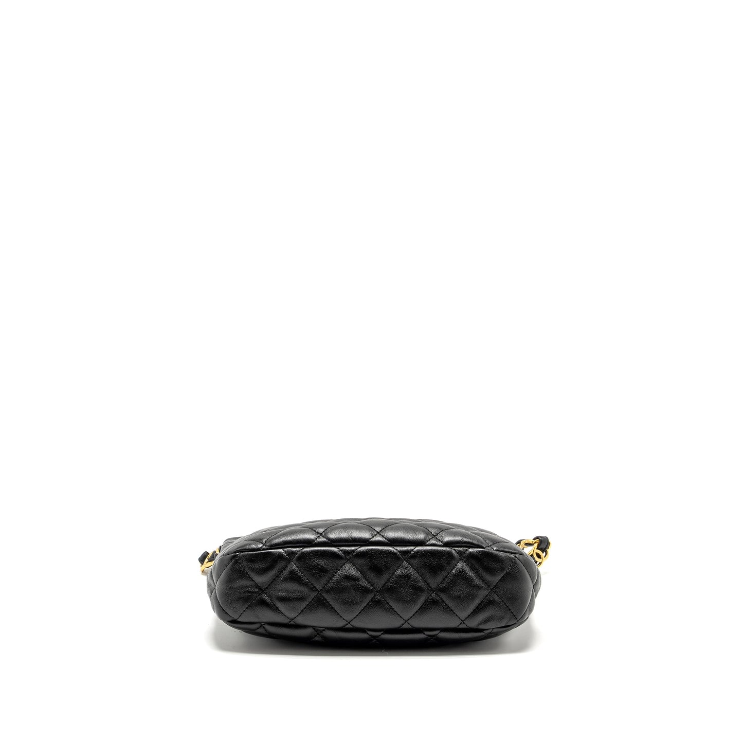 Chanel 22K Hobo Shoulder Bag Lambskin Black  (Microchip)
