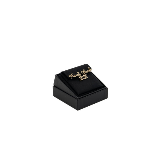 Chanel Coco/Chanel Letter Earring Clips Light Gold Tone