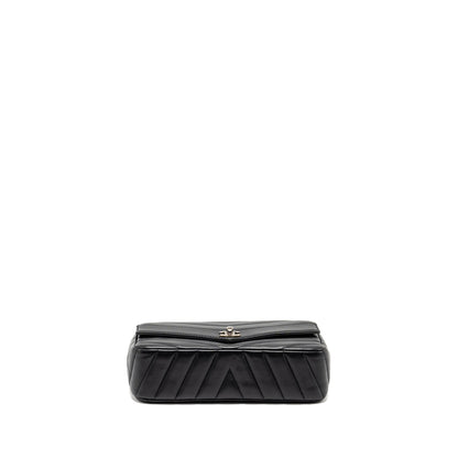 Chanel Envelop Flap Bag Chevron Caviar Black