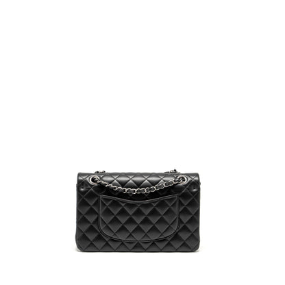 Chanel Medium Classic Double Flap Bag Lambskin Black  (Microchip)