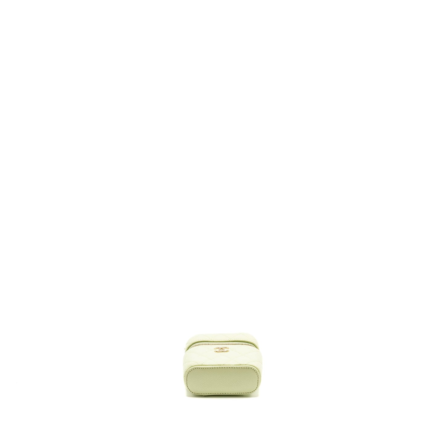 Chanel Mini Vertical Vanity with Chain Caviar Light Green L